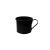 Caneca Mini Cafe Sobremesa Aluminio Preto Xicara 75ml