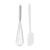 Espatula Silicone e Batedor de Claras Profissional Inox 45cm