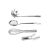 Utensilios Cozinha Inox Concha Pegador Batedor de Claras 4un