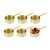 Panelinha Couvert Dourado Mini Panela 120ml Finger Food Buffet 6un