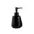 Porta Sabonete Liquido Dispenser Ceramica Preto 250ml