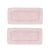 Tapete Passadeira Croche Antiderrapante 60x120 Rose Rosa 2un