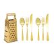 Ralador de Queijo Dourado Talheres de Mesa Lovers Ouro Inox