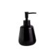 Porta Sabonete Liquido Dispenser Ceramica Preto 250ml