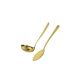 Concha e Colher Dourado Utensilios de Cozinha Talheres Inox